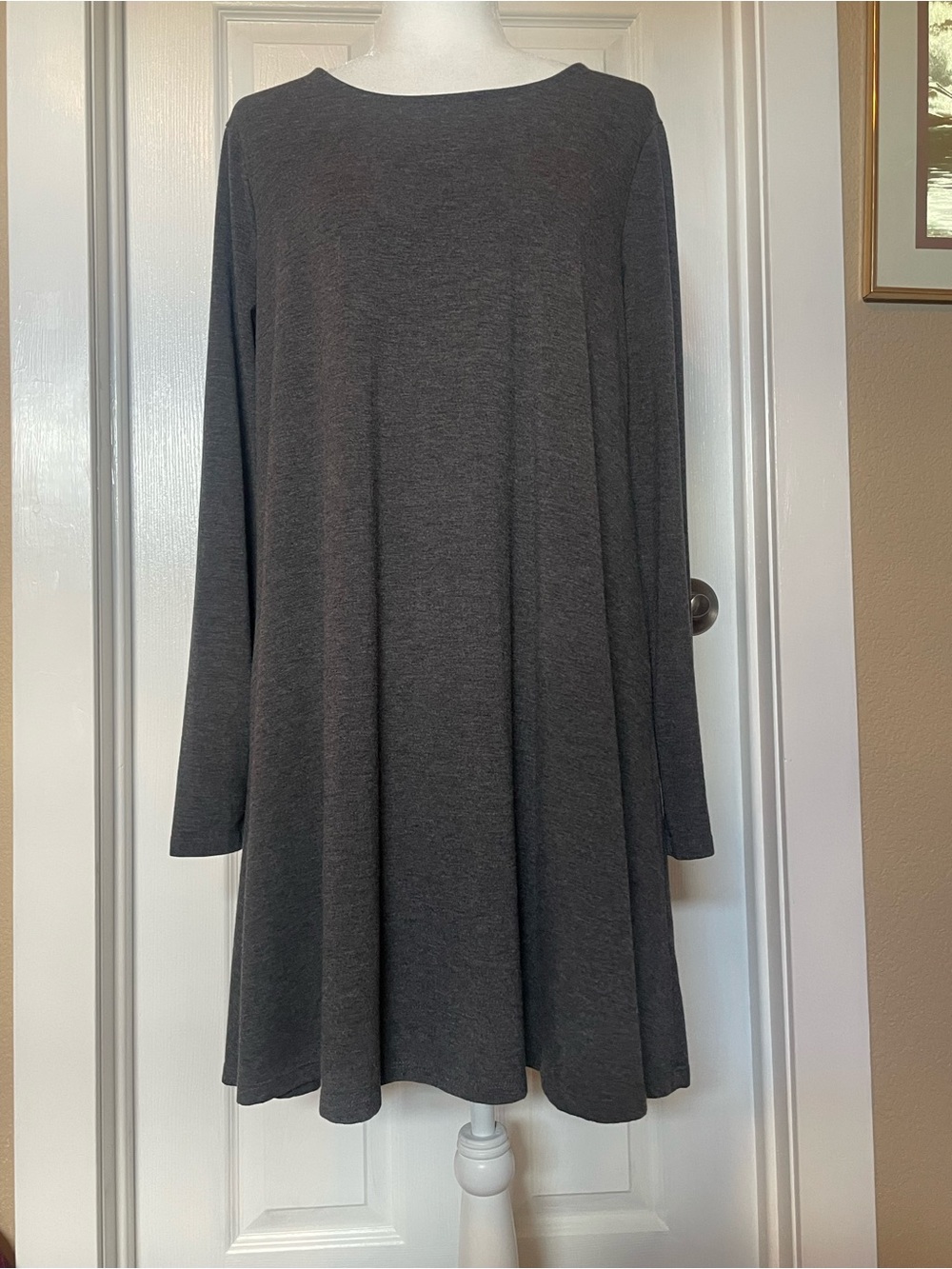 Old Navy Heather Grey Swing Dress 👗